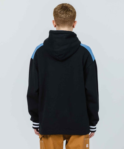 COLOR SCHEMED PULLOVER HOODED SWEAT