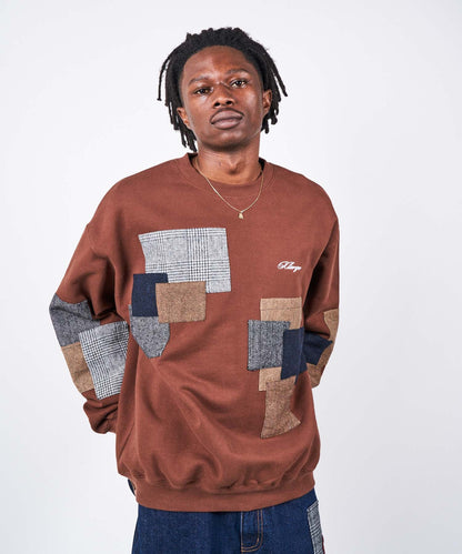 PATCH WORK CREWNECK SWEAT
