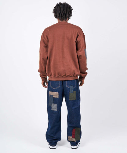 PATCH WORK CREWNECK SWEAT