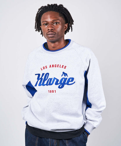 TEAM LOGO 2TONE CREWNECK SWEAT