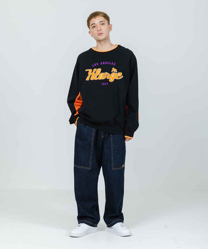 TEAM LOGO 2TONE CREWNECK SWEAT