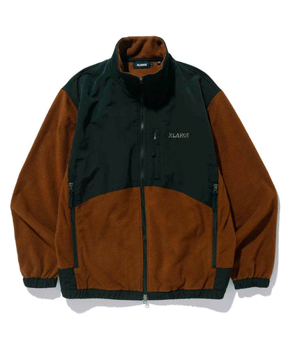 PANELED FLEECE JACKET