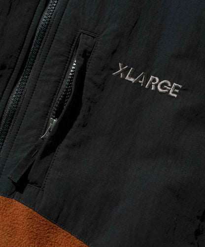 PANELED FLEECE JACKET