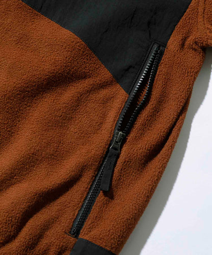 PANELED FLEECE JACKET