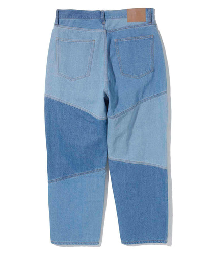 PANELED WORK DENIM PANTS