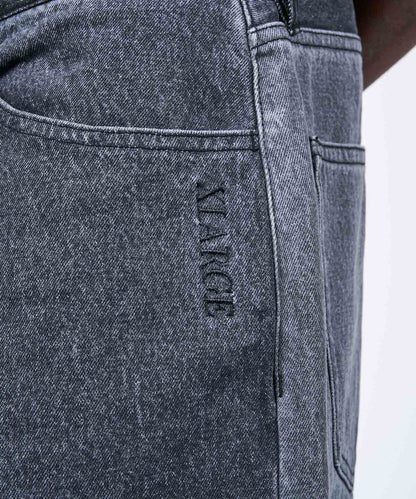 PANELED WORK DENIM PANTS