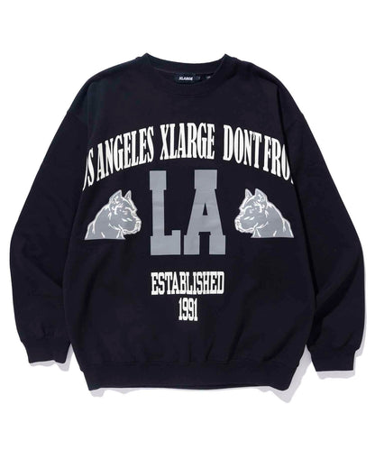 BIG PRINT CREW NECK SWEAT