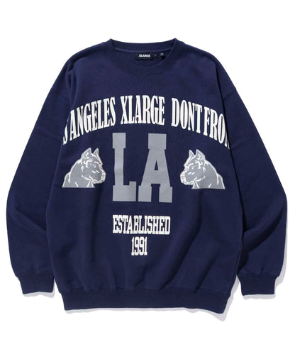 BIG PRINT CREW NECK SWEAT
