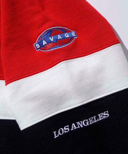 TEAM PANELED HOODED SWEAT