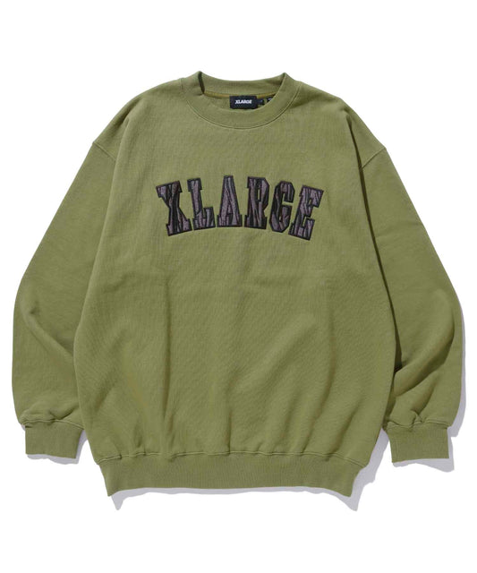 EMBROIDERY ZEBRA LOGO CREW NECK SWEAT