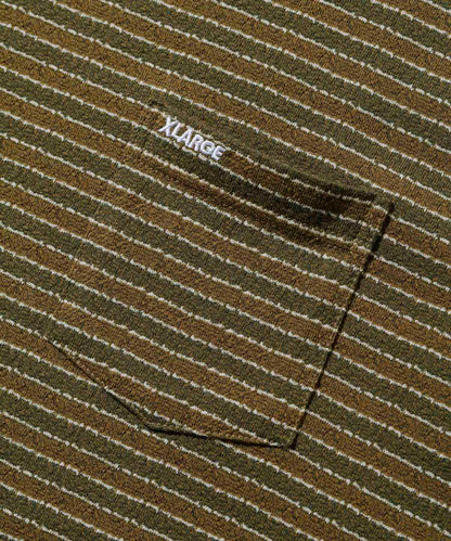 STANDARD LOGO S/S STRIPE POCKET TEE