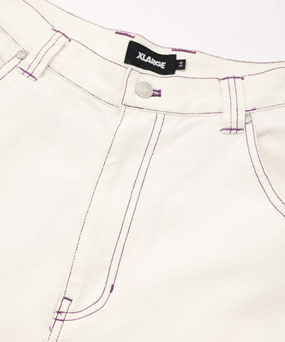 HARDLY WORKING CONTRAST STITCH WIDE PANTS