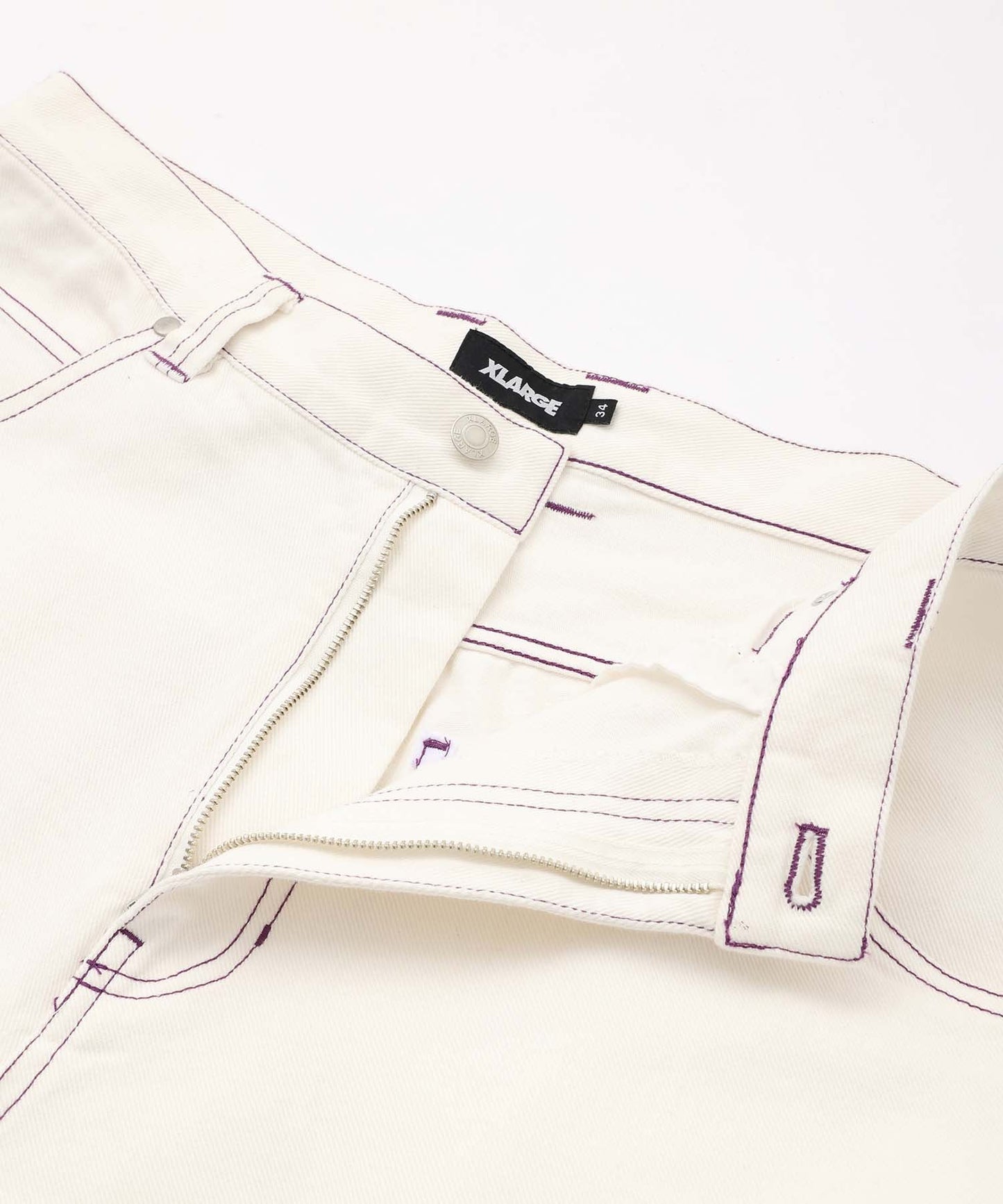 HARDLY WORKING CONTRAST STITCH WIDE PANTS