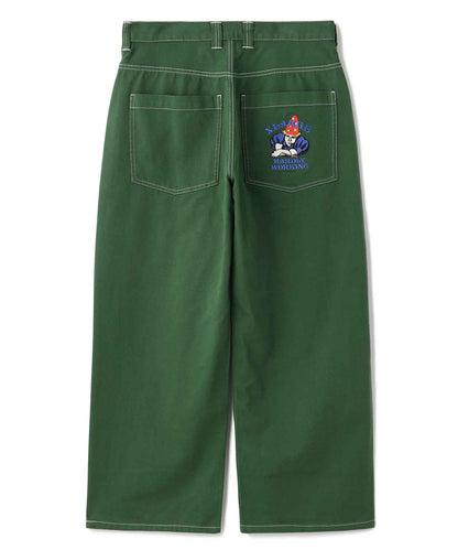 HARDLY WORKING CONTRAST STITCH WIDE PANTS