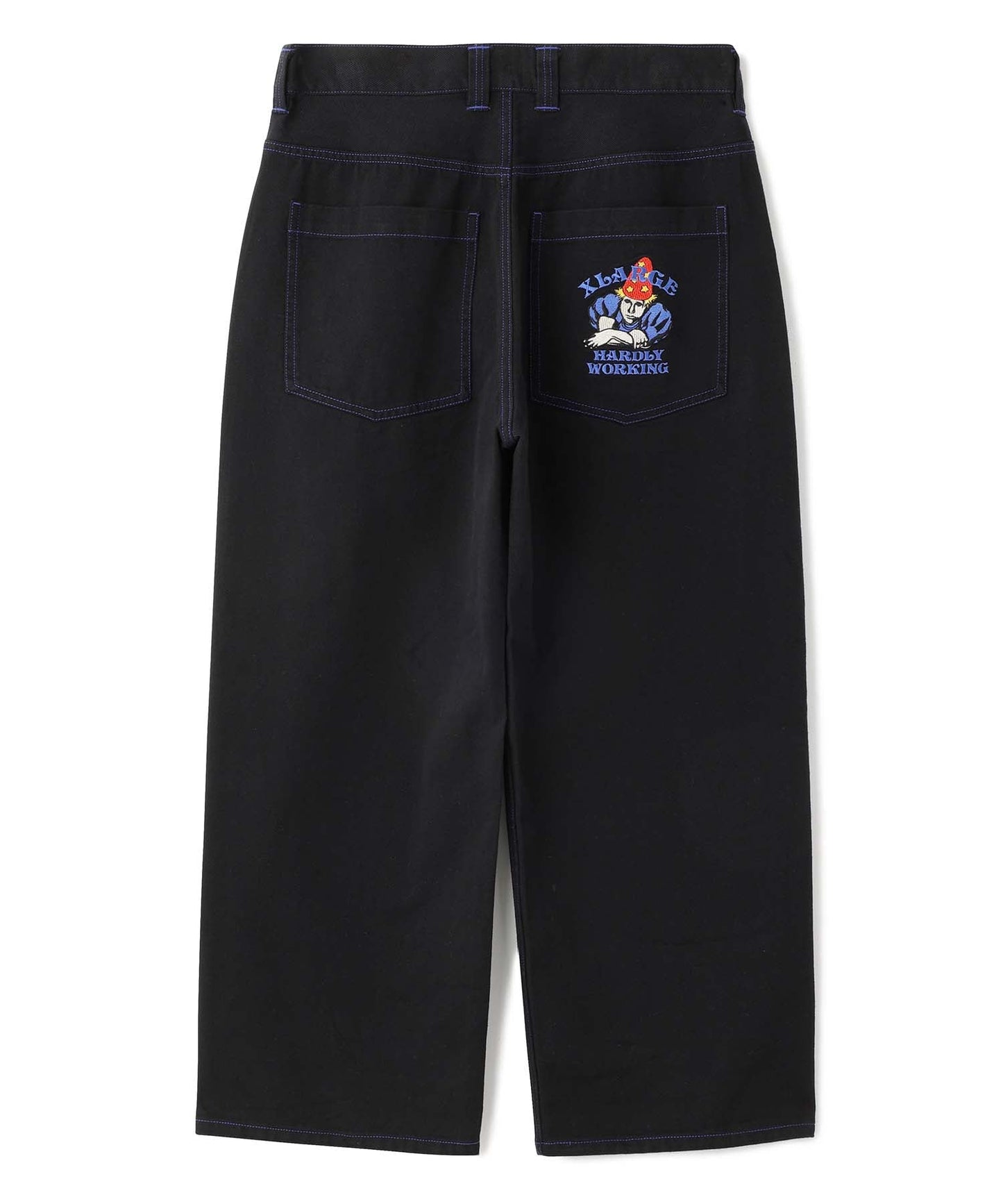 HARDLY WORKING CONTRAST STITCH WIDE PANTS