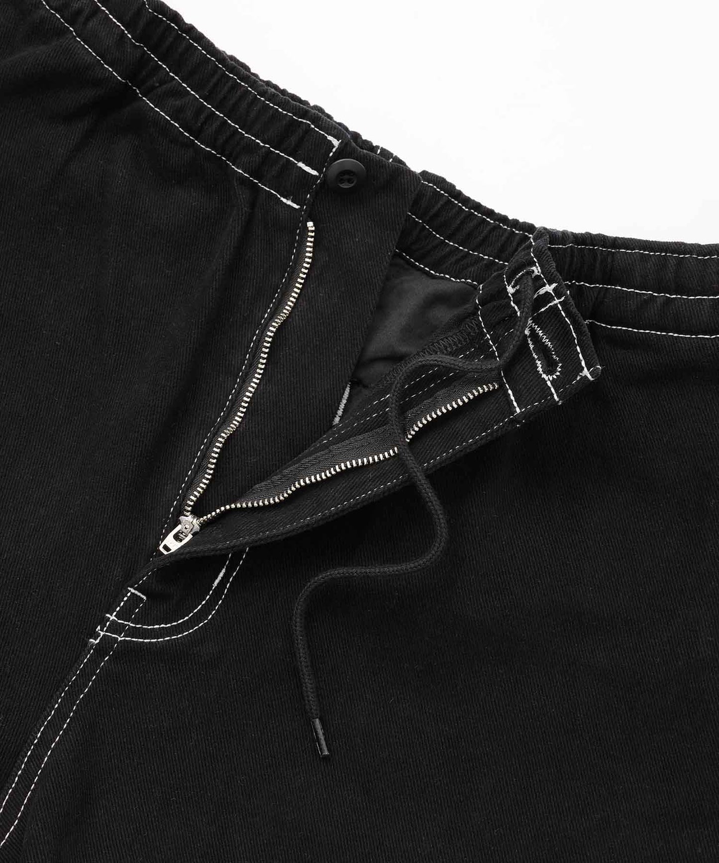 CONTRAST STITCH EASY SHORT PANTS