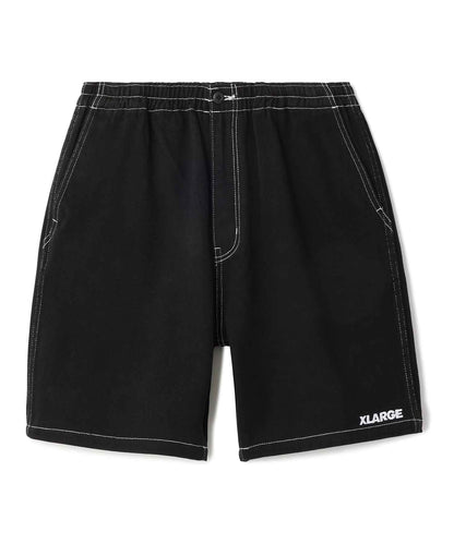 CONTRAST STITCH EASY SHORT PANTS