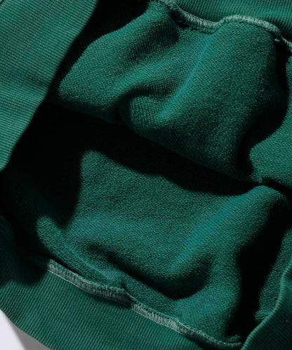 PIGMENT DYLED PUFF LOGO PULLOVER HOODED SWEAT