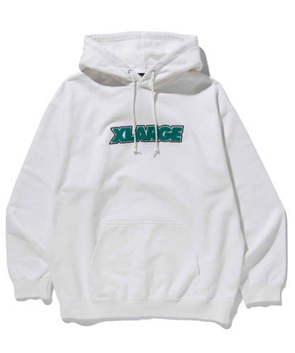 TWO TONE STANDARD LOGO PULLOVER HOODED SWEAT