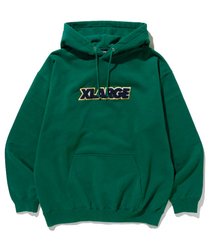 TWO TONE STANDARD LOGO PULLOVER HOODED SWEAT