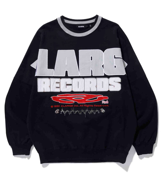 XLARGE RECORDS LOGO CREWNECK SWEAT
