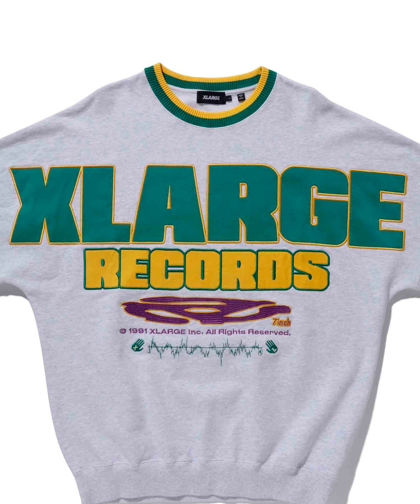 XLARGE RECORDS LOGO CREWNECK SWEAT
