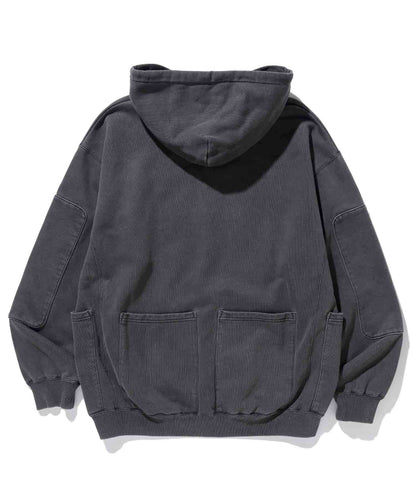 PIGMENT DYED WORK PULLOVER HOODED SWEAT