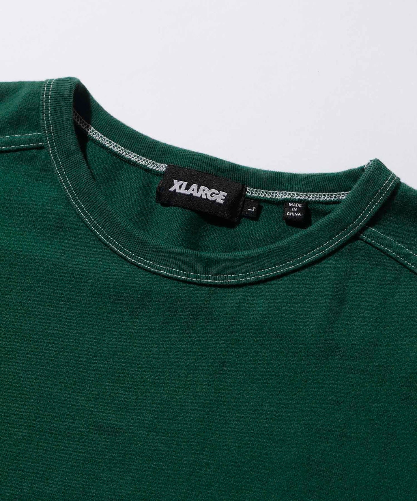 CONTRAST STITCH L/S TEE