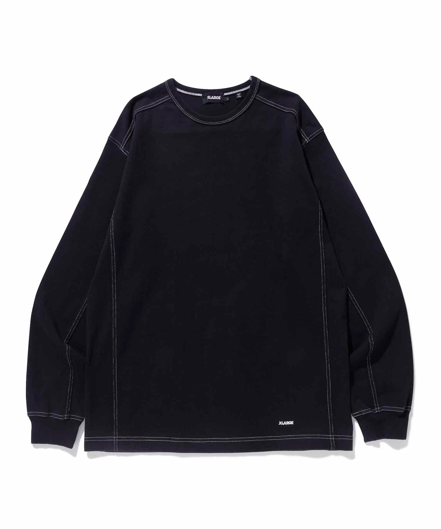 CONTRAST STITCH L/S TEE