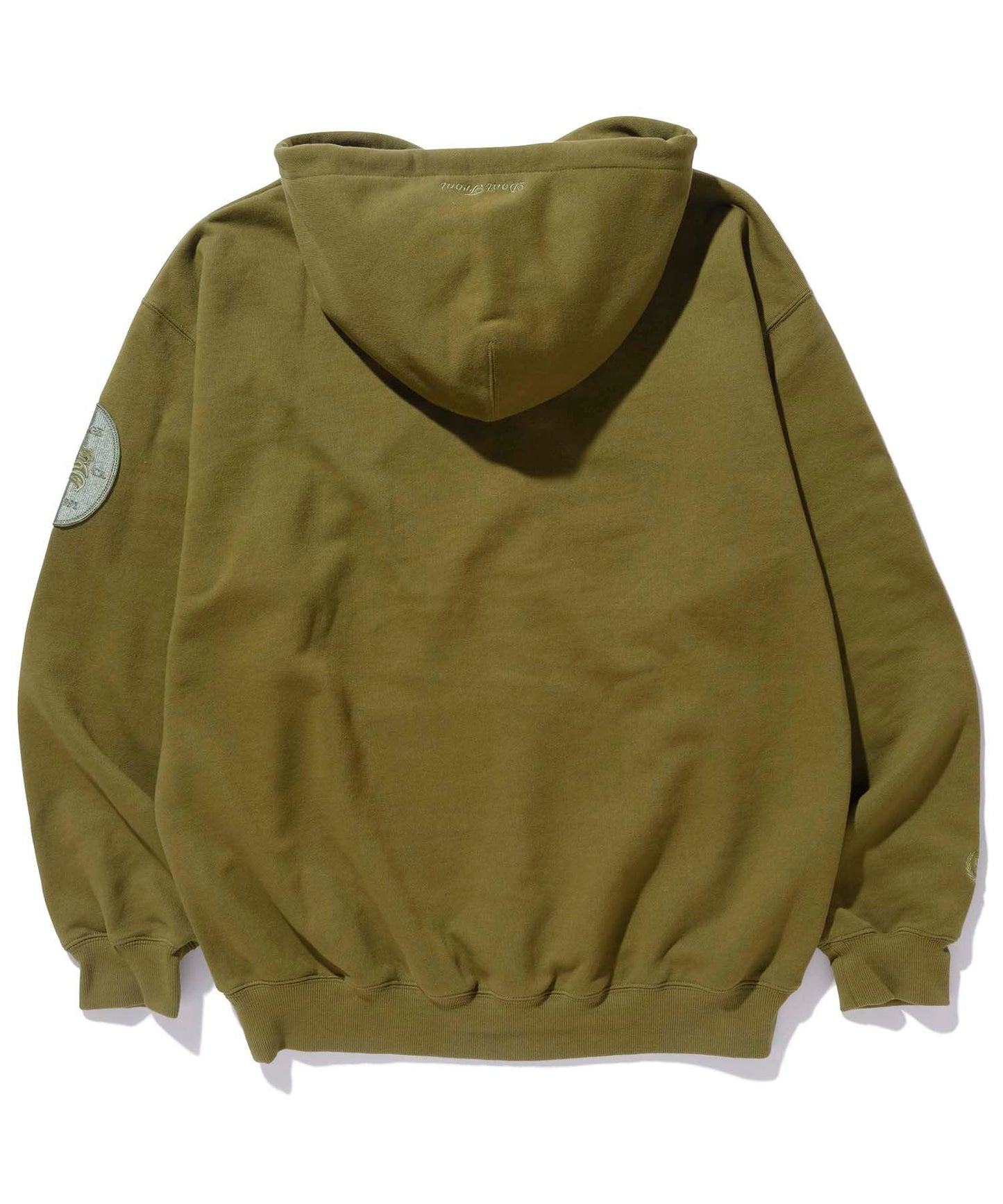 EMBLEM PATCHED PULLOVER HOODED SWEAT