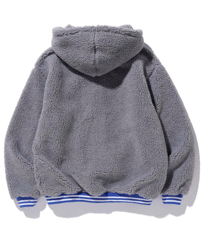 HALF ZIP BOA HOODIE
