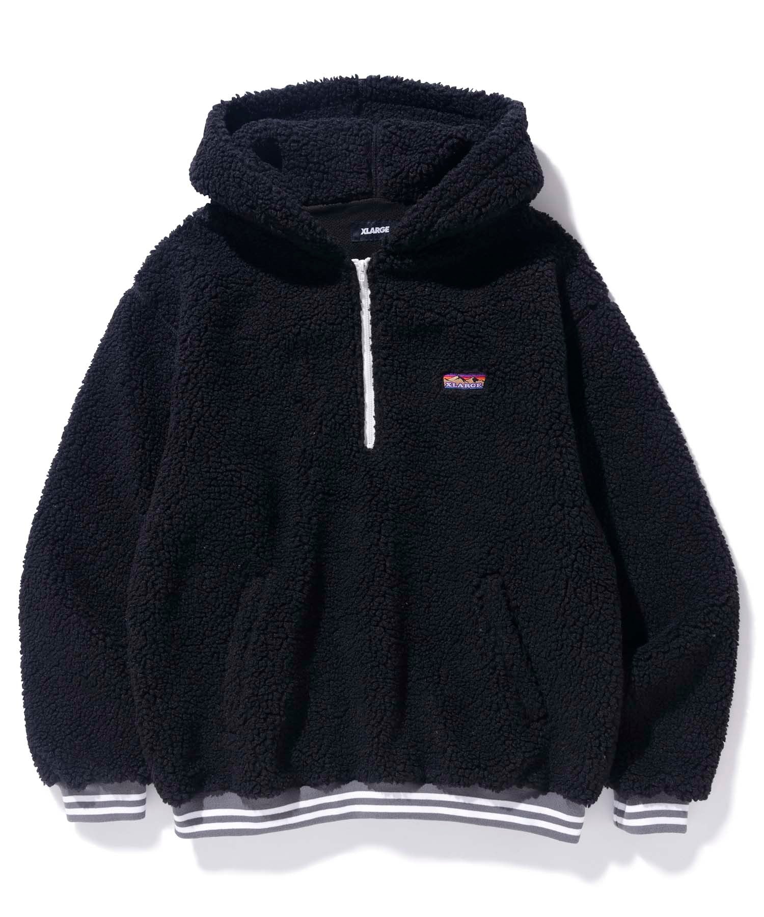 HALF ZIP BOA HOODIE