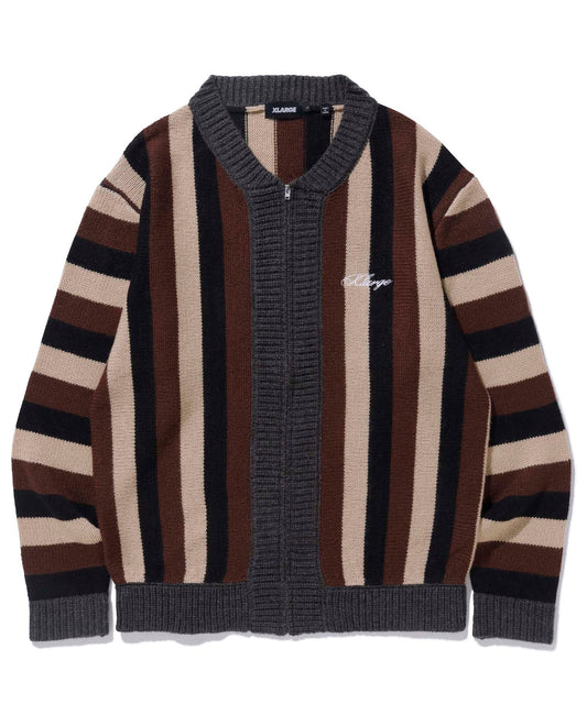 STRIPE KNIT CARDIGAN