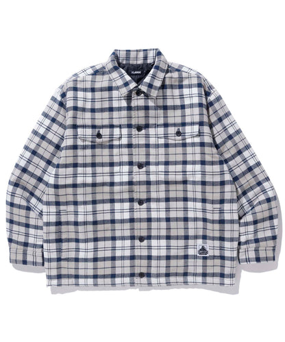 QUILTED CHECK SHIRT JACKET