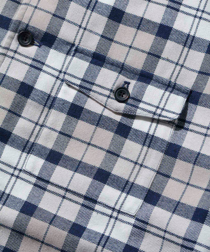 QUILTED CHECK SHIRT JACKET