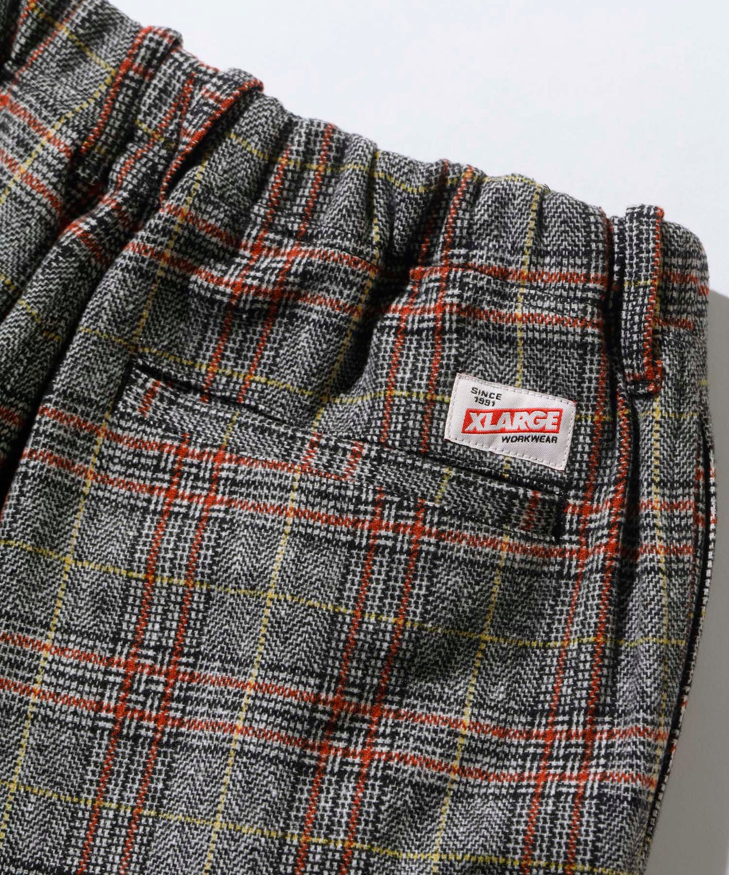 WOOL CHECK PANTS