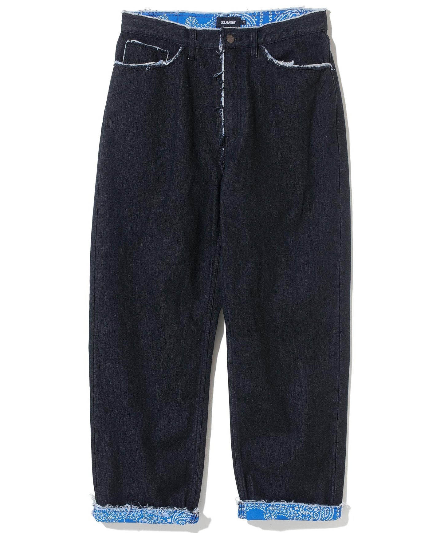 PAISLEY DENIM PANTS