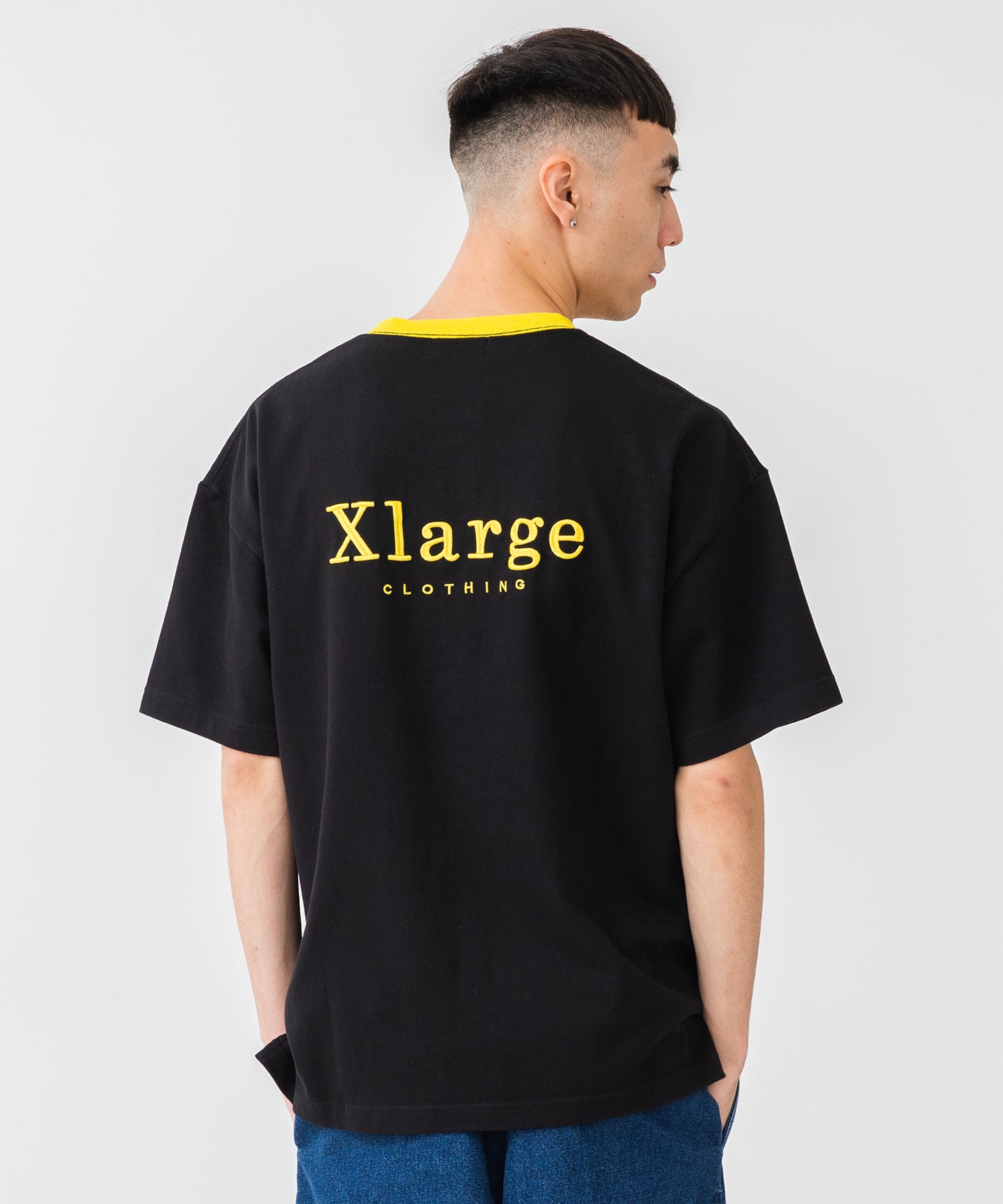 S/S HEAVYWEIGHT HENLEY NECK TEE T-SHIRT XLARGE  