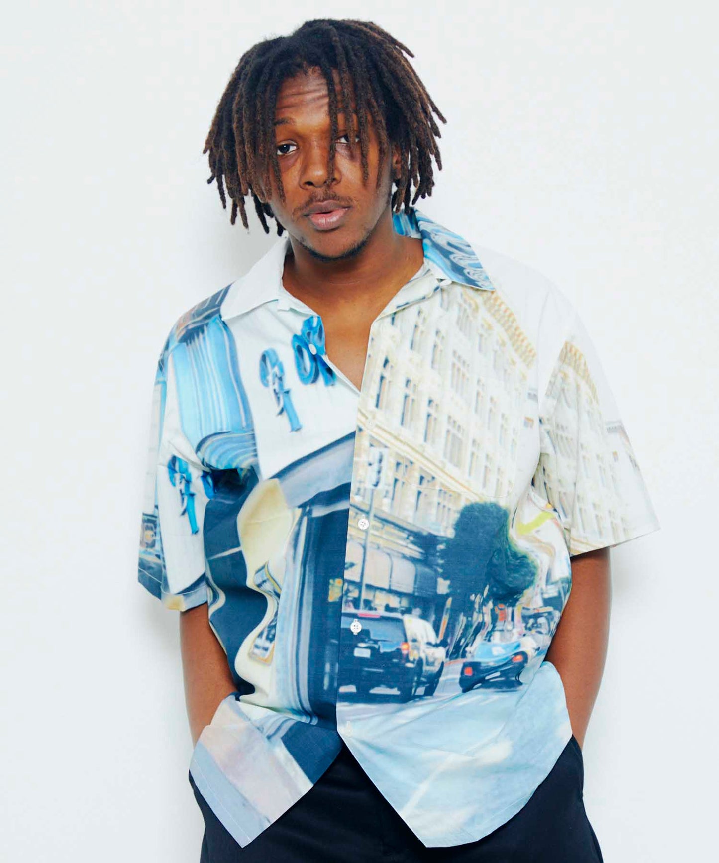 S/S OPEN COLLAR SHIRT SHIRT XLARGE  