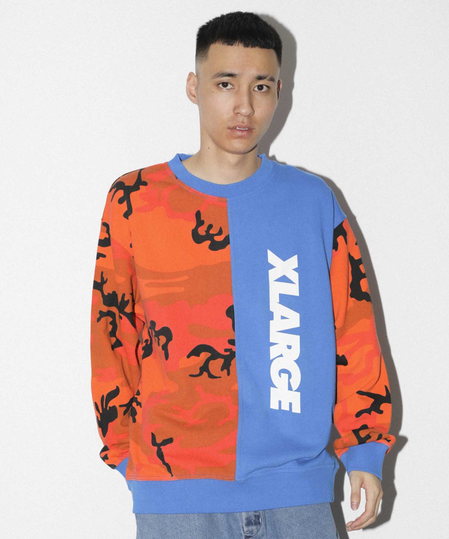 CAMO CREWNECK SWEAT FLEECE, CREWNECK, HOODIE XLARGE  