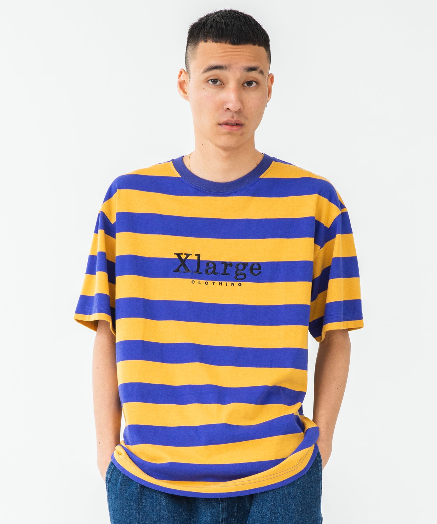 S/S BORDER TEE T-SHIRT XLARGE  