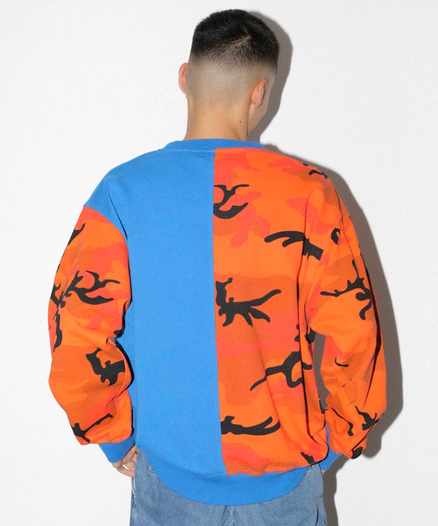 CAMO CREWNECK SWEAT FLEECE, CREWNECK, HOODIE XLARGE  