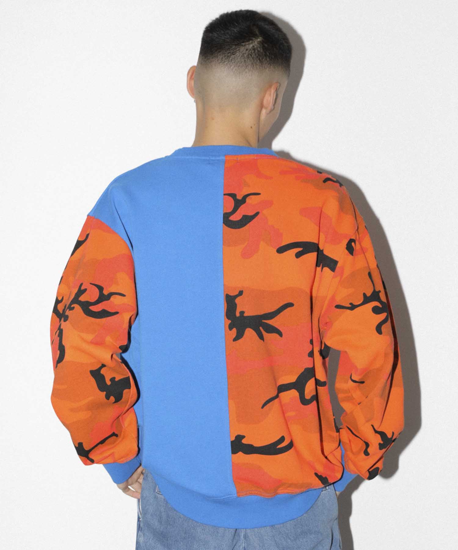 CAMO CREWNECK SWEAT FLEECE, CREWNECK, HOODIE XLARGE  