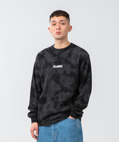 L/S TIEDYE TEE STANDARD LOGO