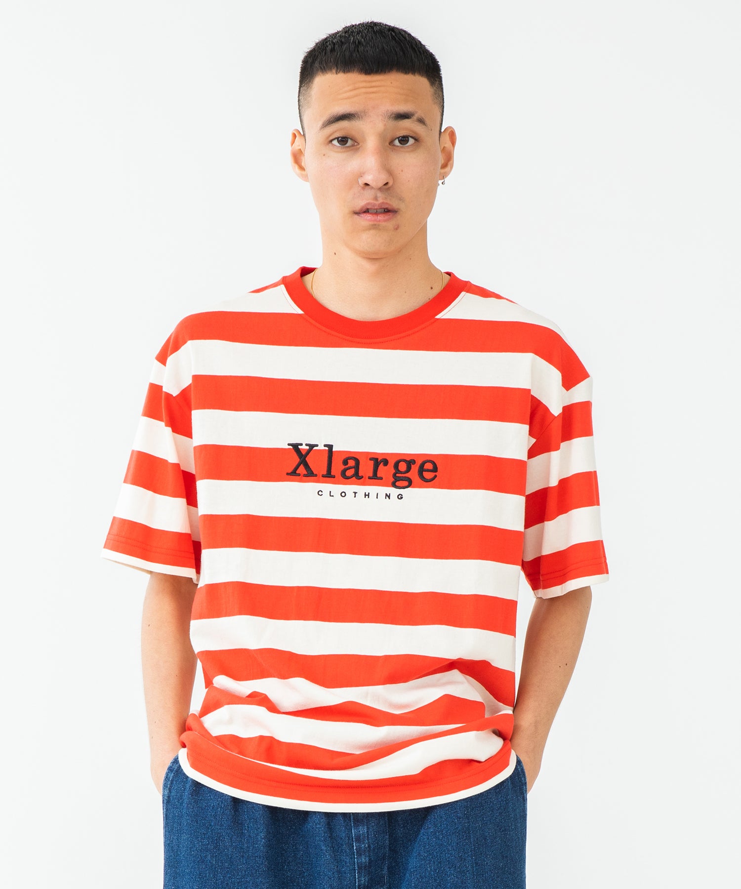 S/S BORDER TEE T-SHIRT XLARGE  