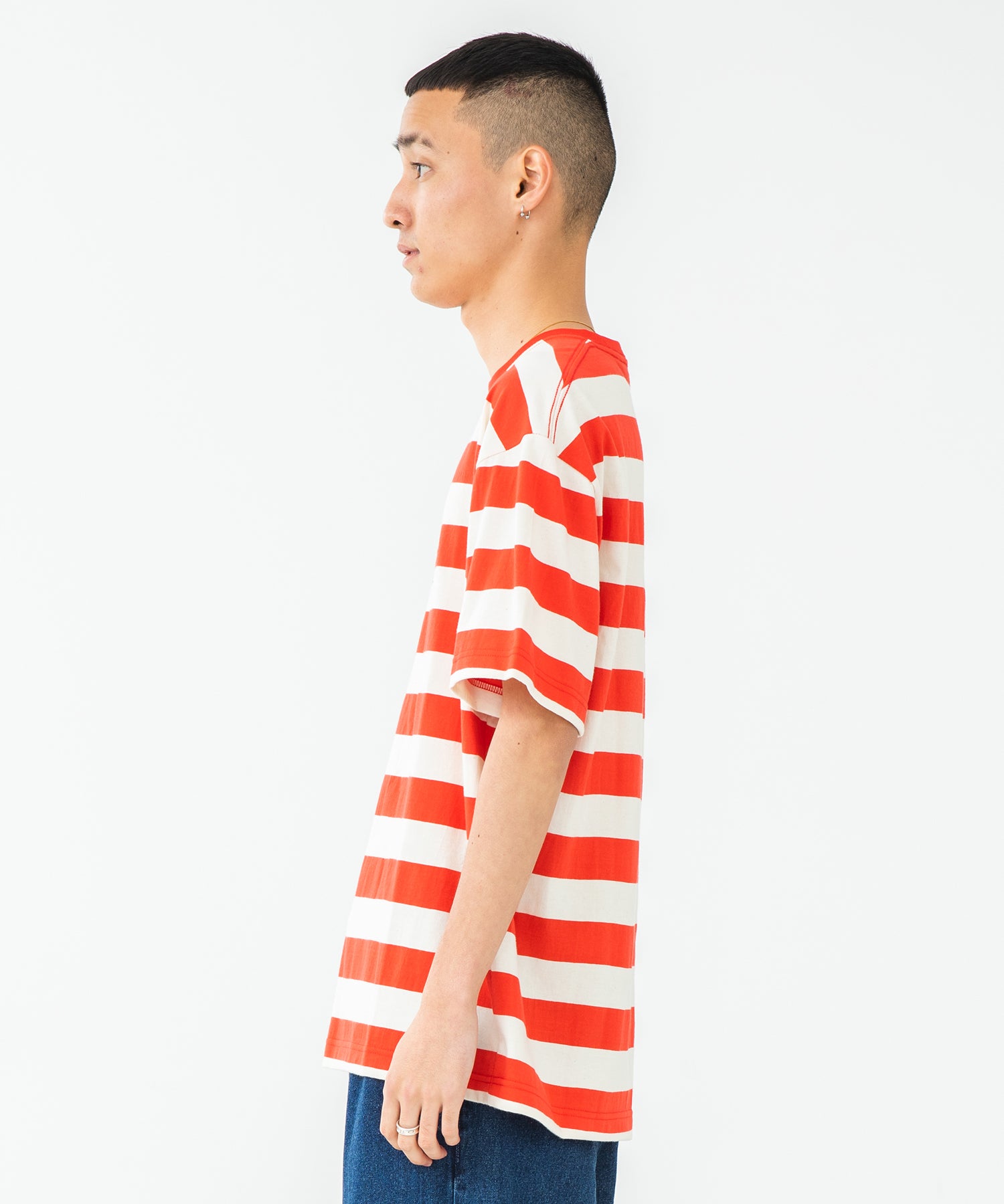 S/S BORDER TEE T-SHIRT XLARGE  