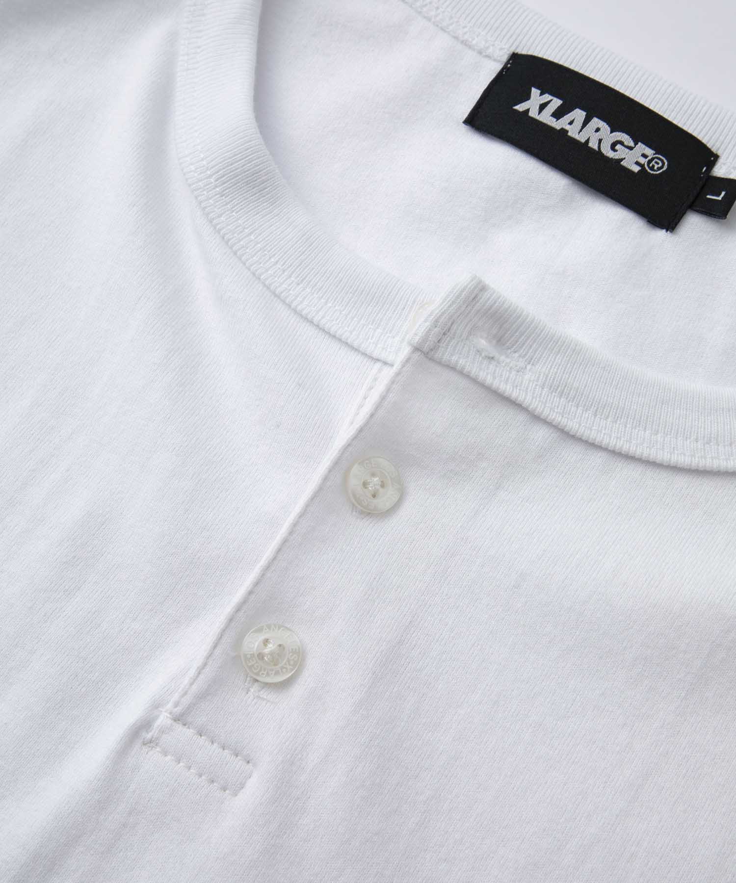 S/S EMBROIDERY HENLEY TEE KNITS XLARGE  