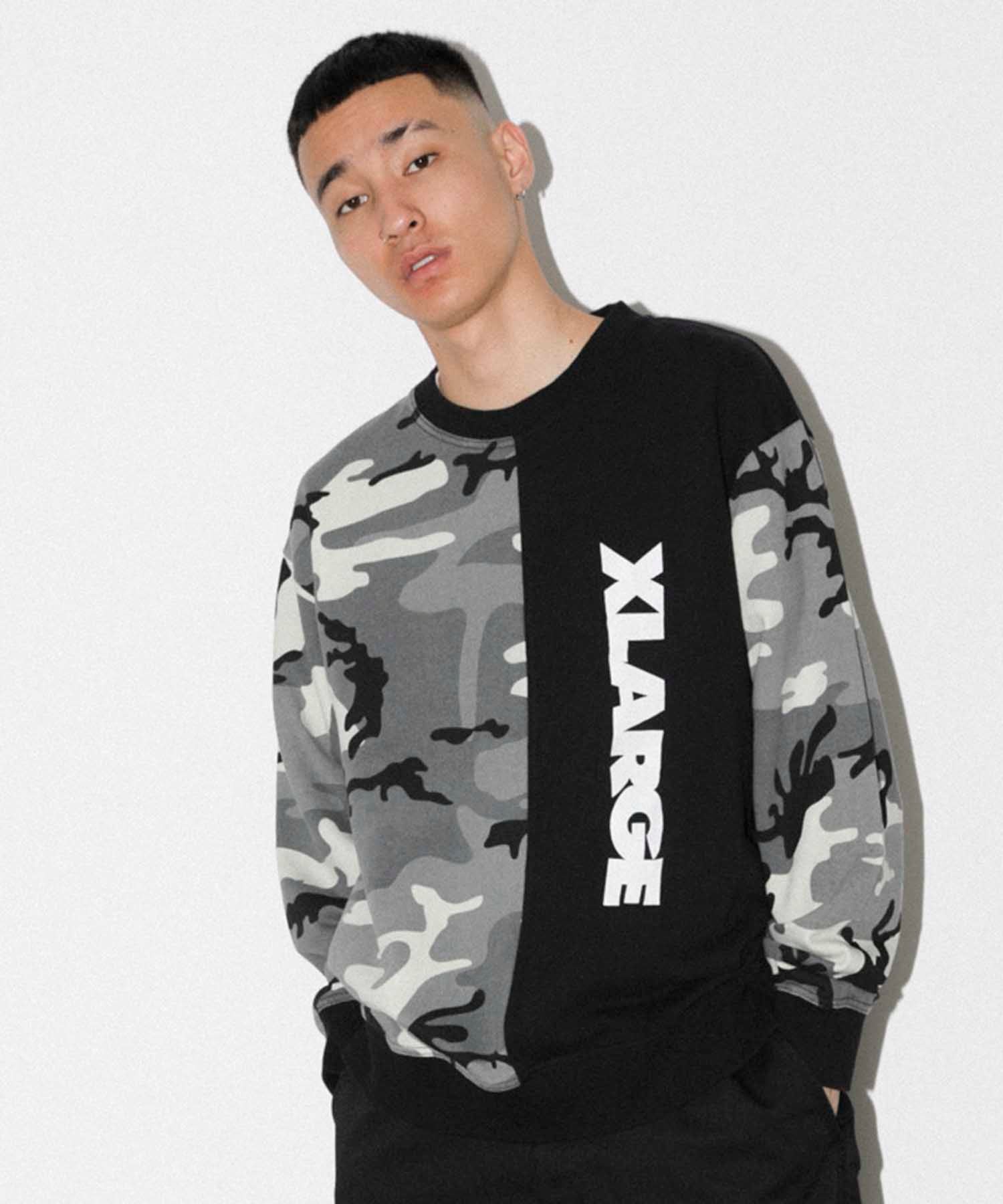 CAMO CREWNECK SWEAT FLEECE, CREWNECK, HOODIE XLARGE  