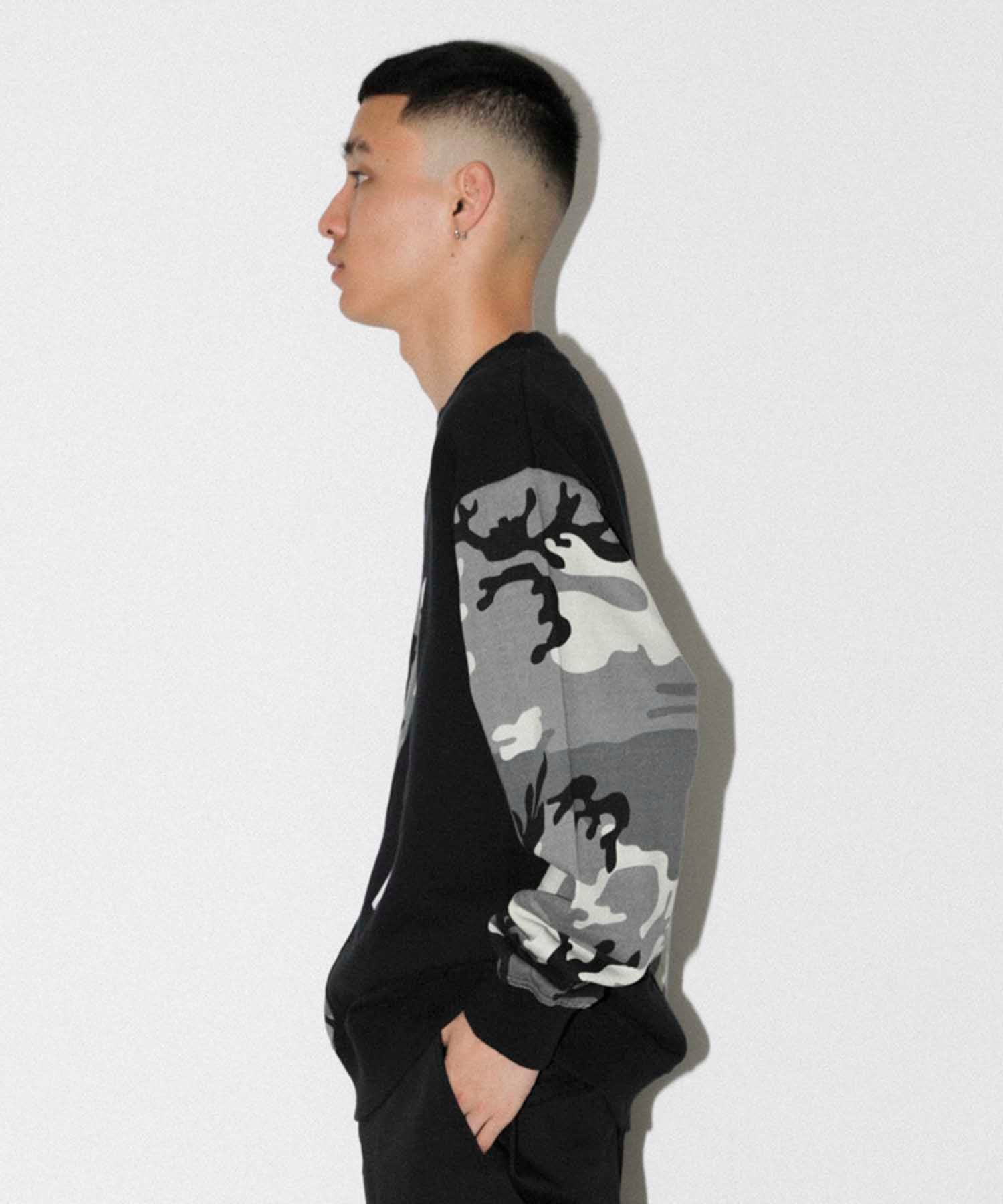 CAMO CREWNECK SWEAT FLEECE, CREWNECK, HOODIE XLARGE  