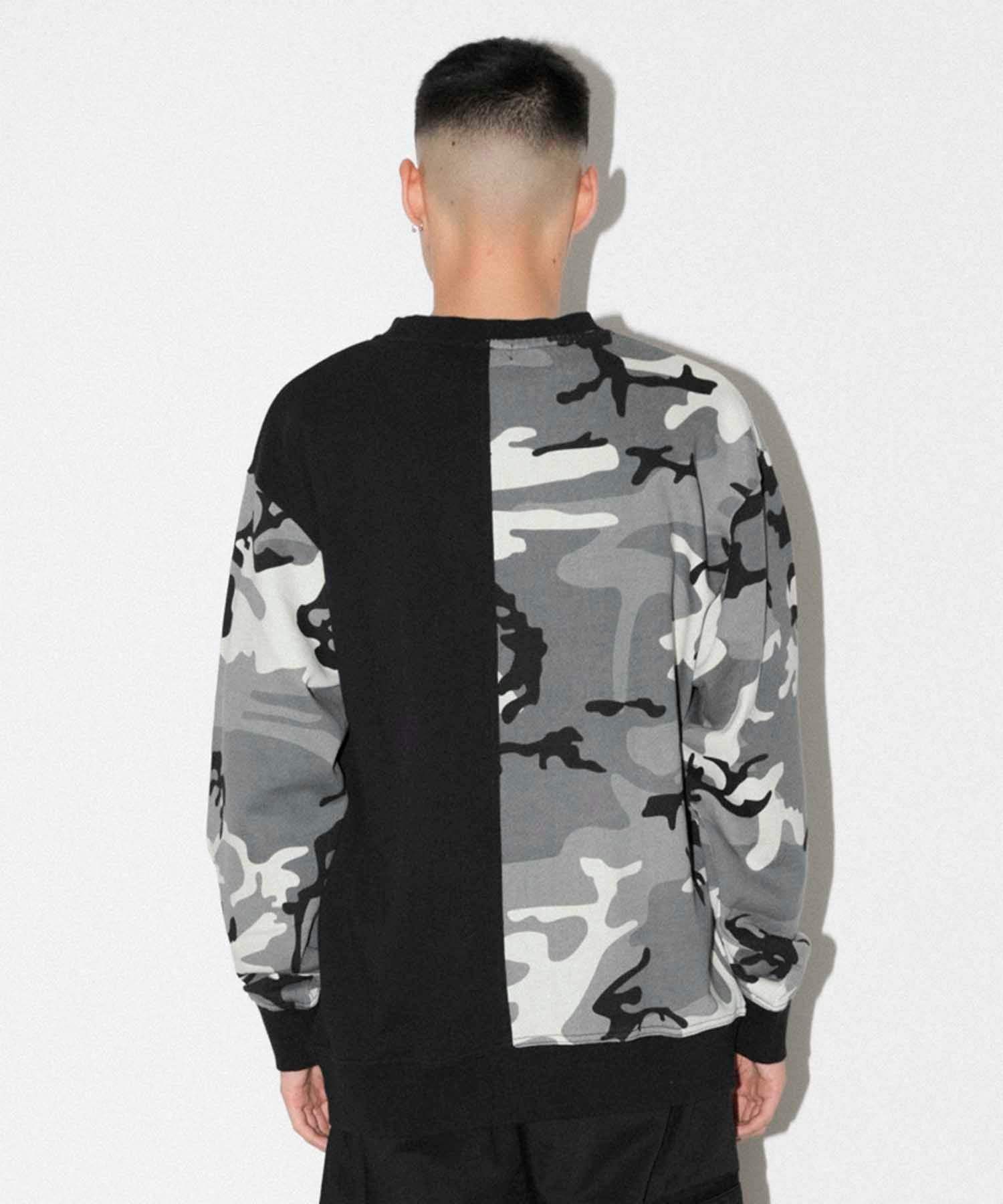 CAMO CREWNECK SWEAT FLEECE, CREWNECK, HOODIE XLARGE  